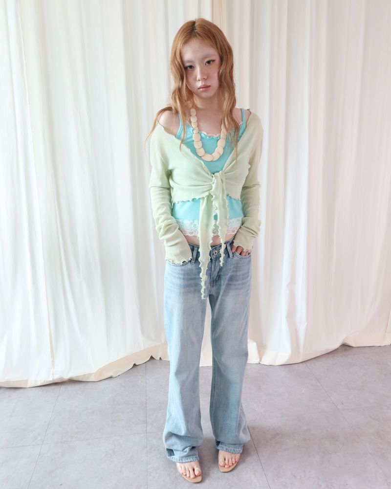 ICE LOW DENIM PANTS