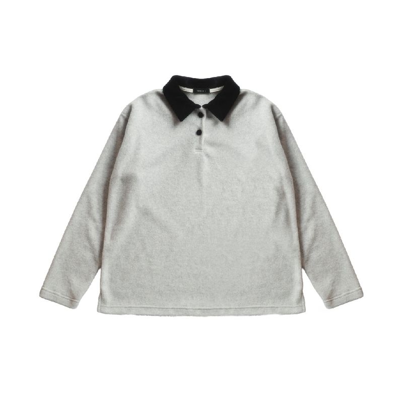 Fog Fleece Collar Tee (oatmeal)