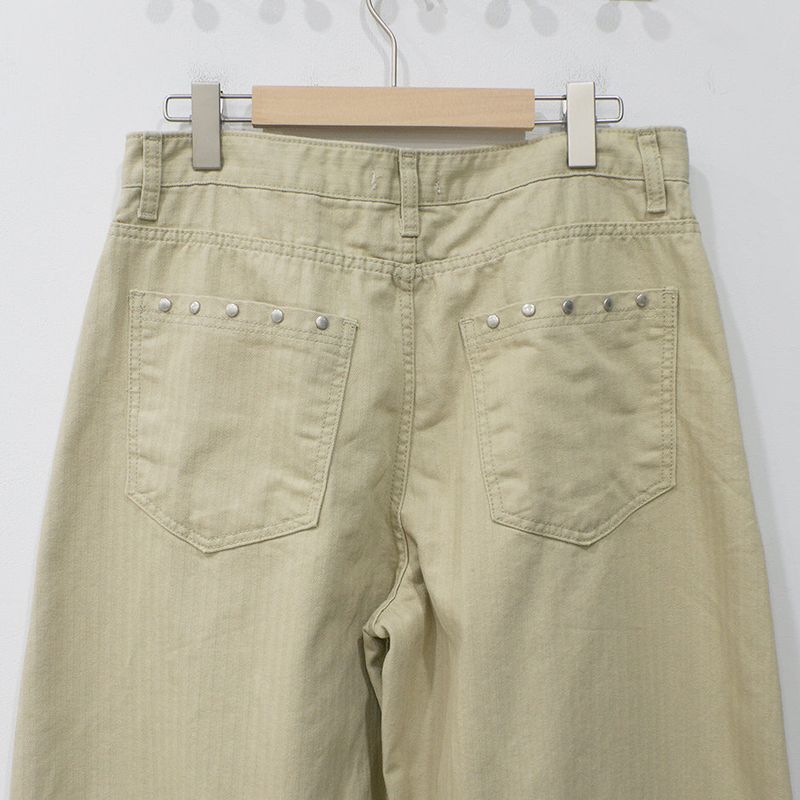 Warp Herringbone Stripe Pants
