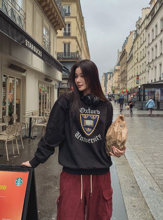 Oxford heavy pile sweatshirt