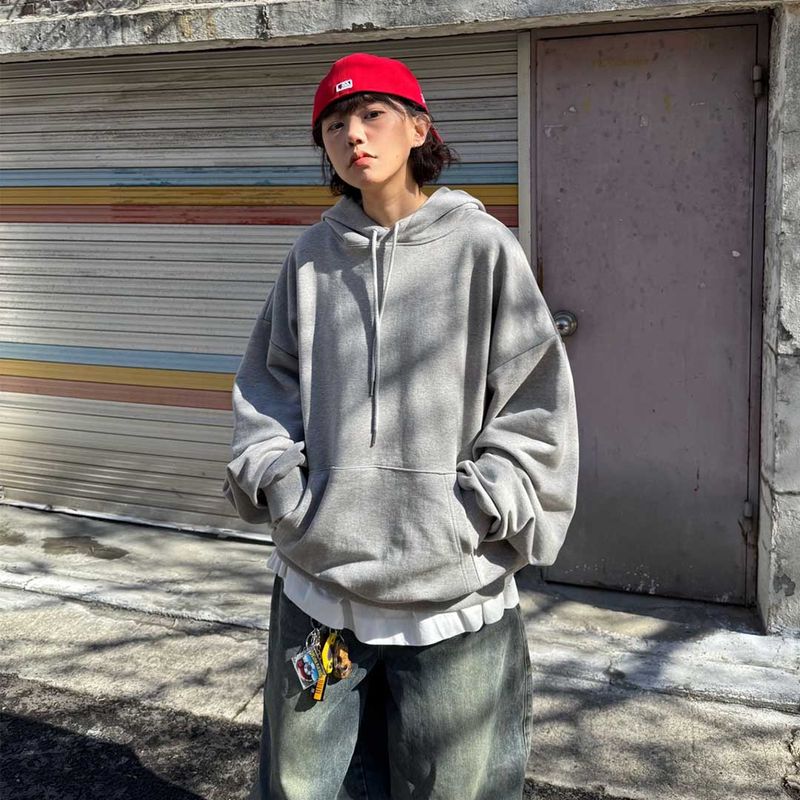 Oversized Back Painting Hoodie