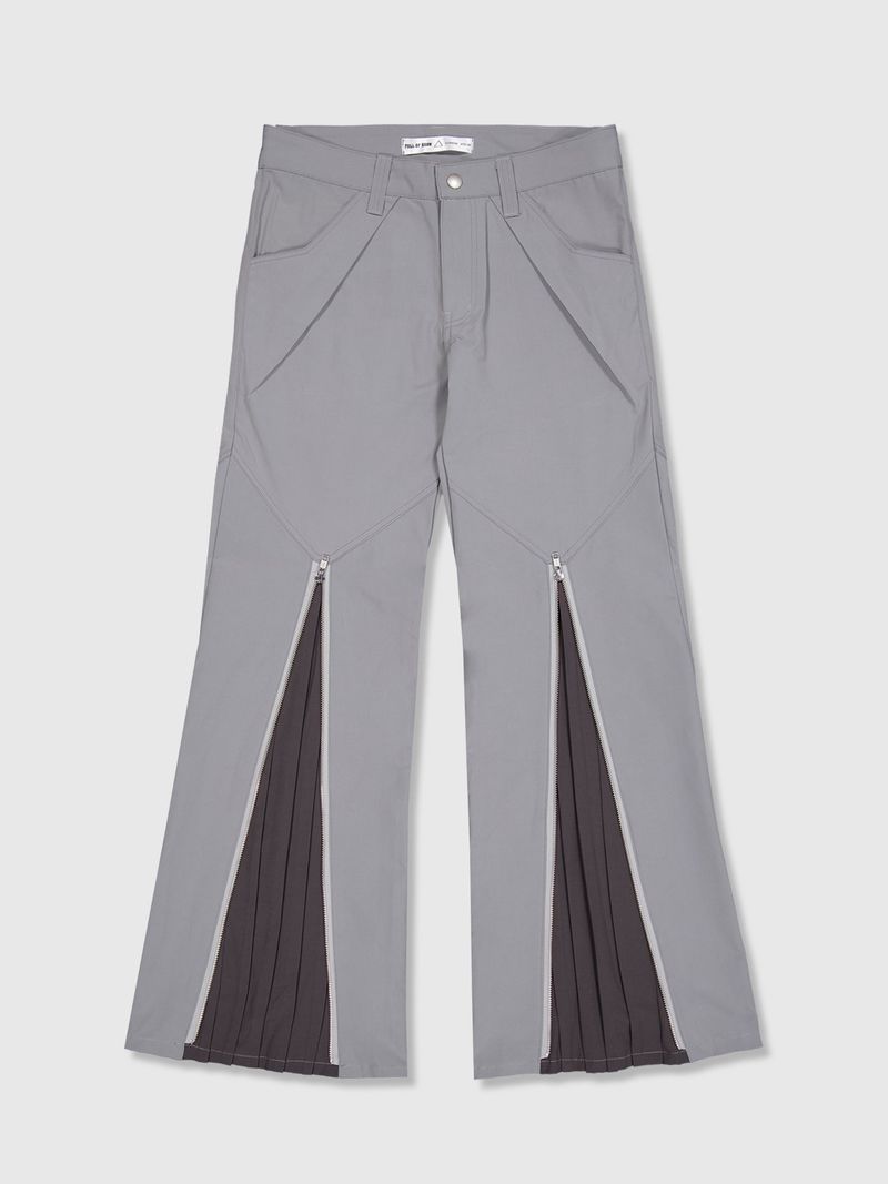 FULLOFSSUN(フルオブサン)の「Ghost In The Shell Zip Pleat Pants (Grey & Dark Grey)(Pants)」