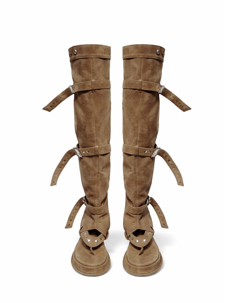 TOE-POST THIGH HIGH BOOTS