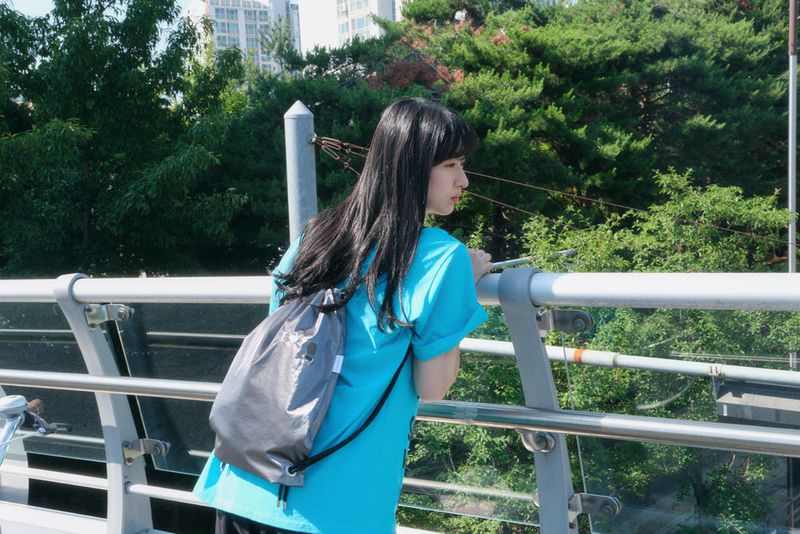 Girl string bag - Dark gray
