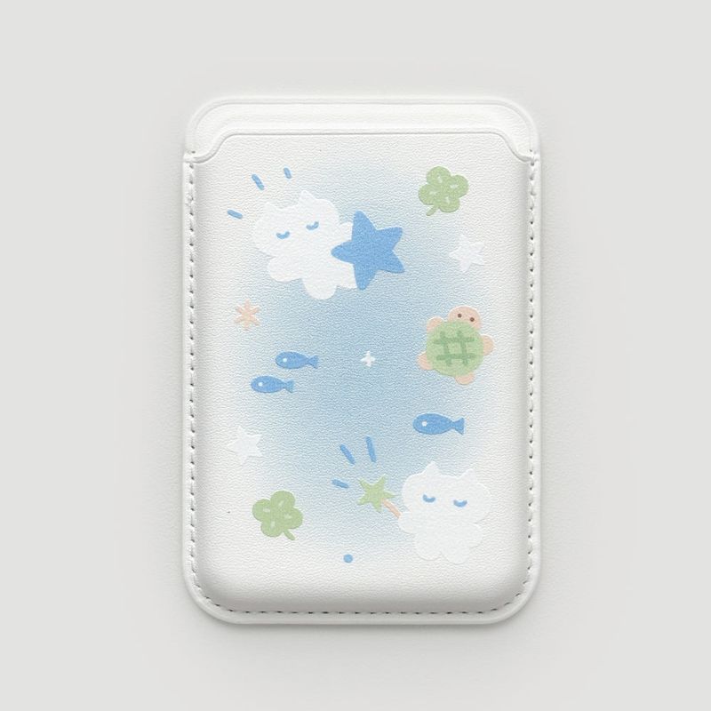 [Macsafe] Melon Sea MagSafe Leather Card Wallet
