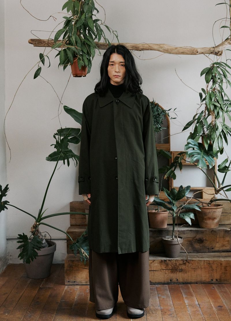 unisex mac coat khaki