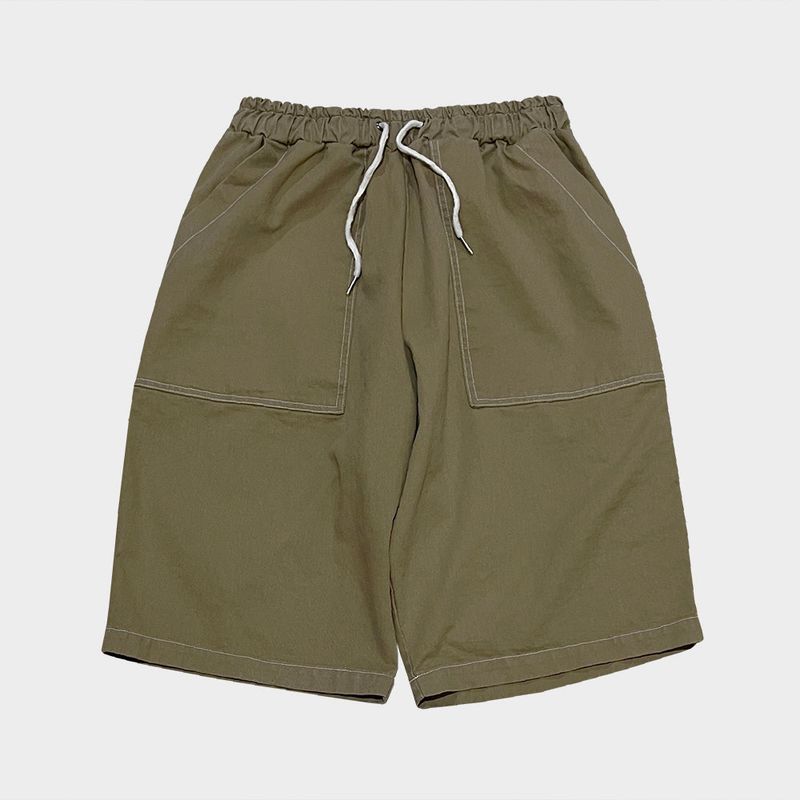 bio jacquard pocket shorts_beige