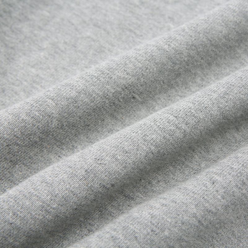 DOUBLE LOOP LOGO SLEEK HOODIE SWEATSHIRT GRAY