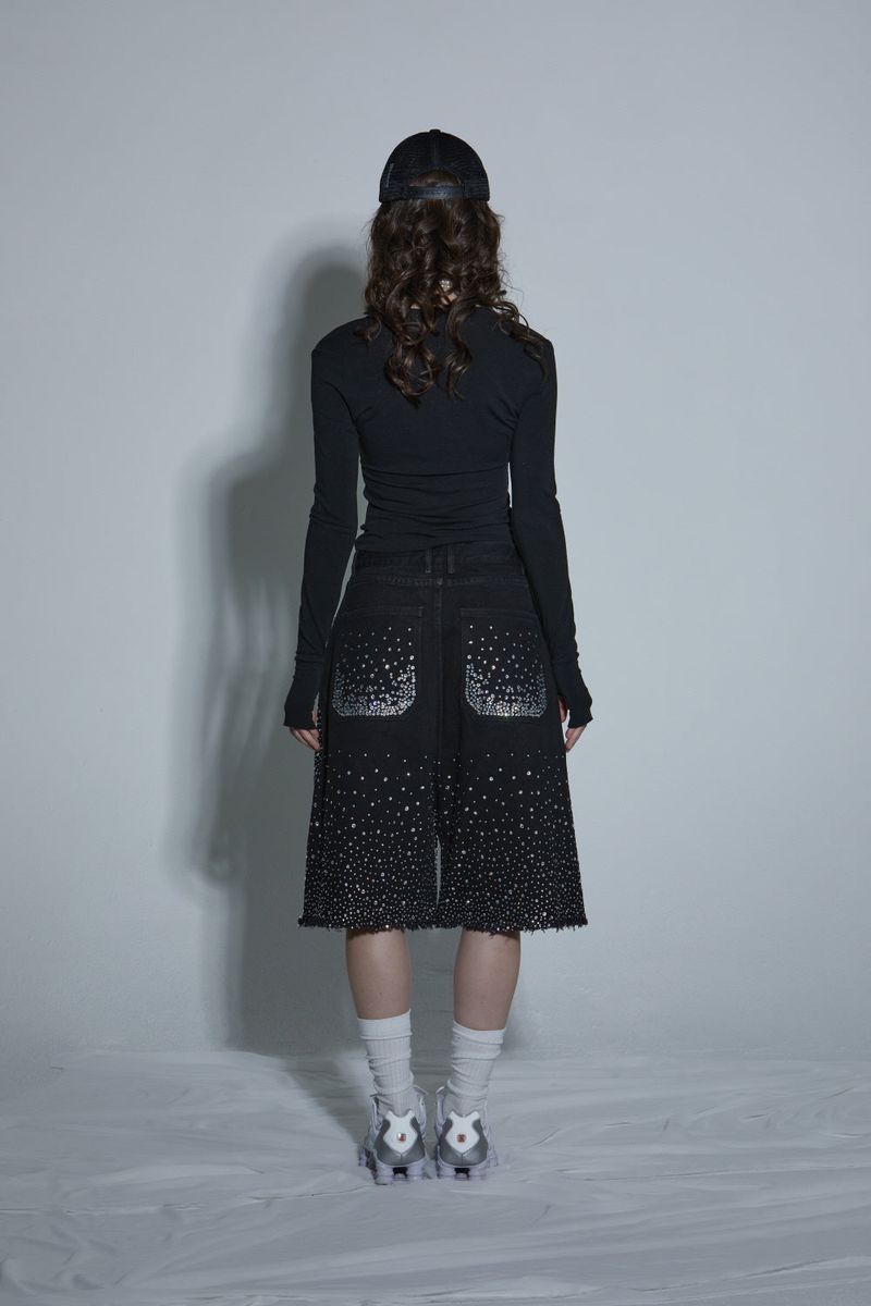 DIA BERMUDA PANTS -BLACK