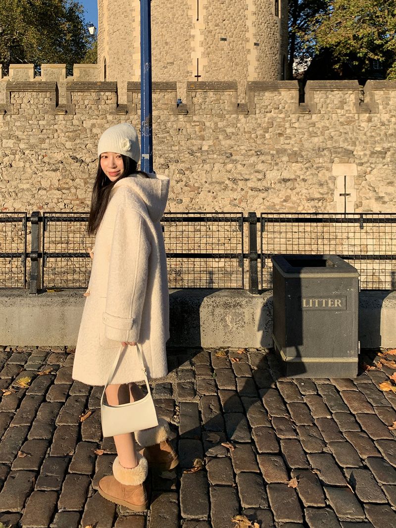 [MADE] Toit wool alpaca handmade toggle hood coat