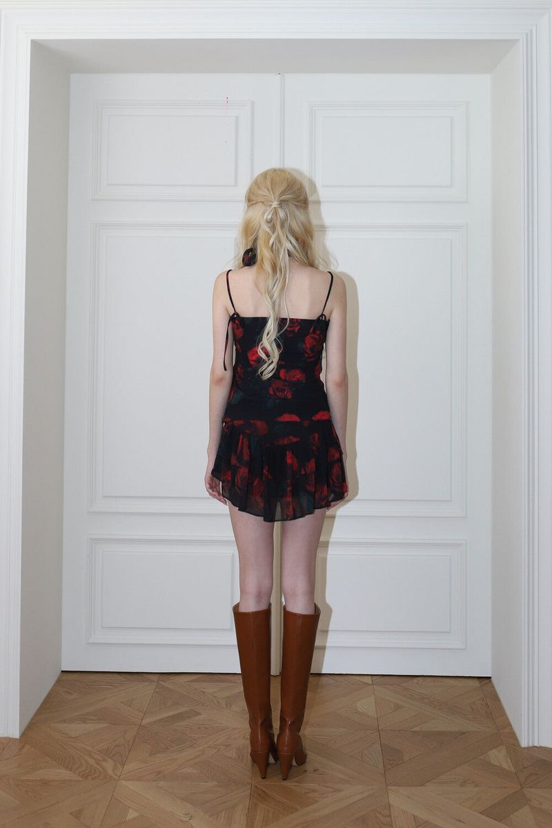 ROSE SCARF TOP[red]