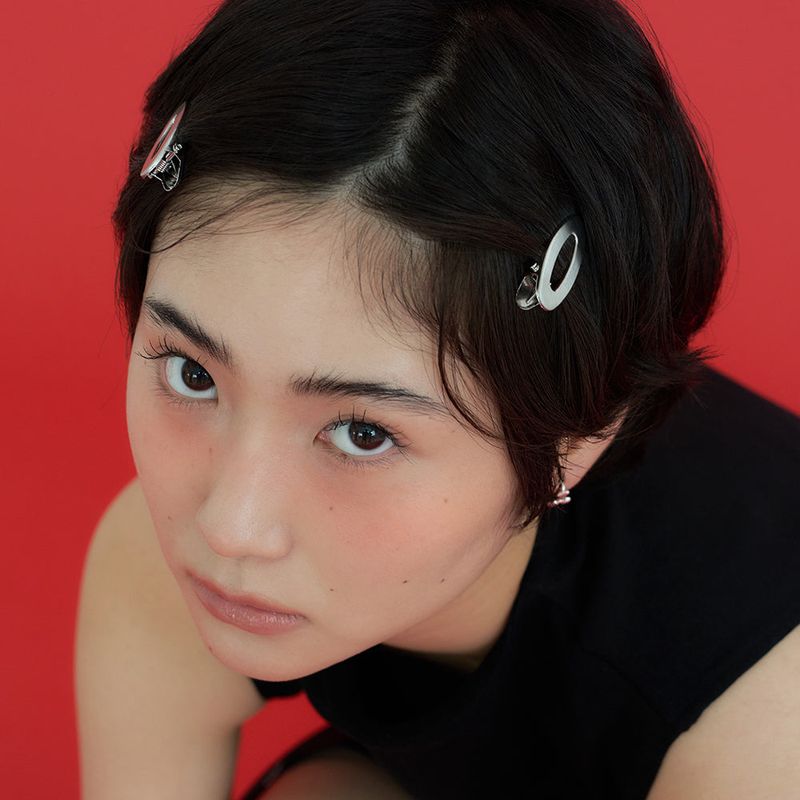 geegee（ジジ）の「[2SET] メタルオーバルヘアピン - シルバー（ヘアアクセサリー）」