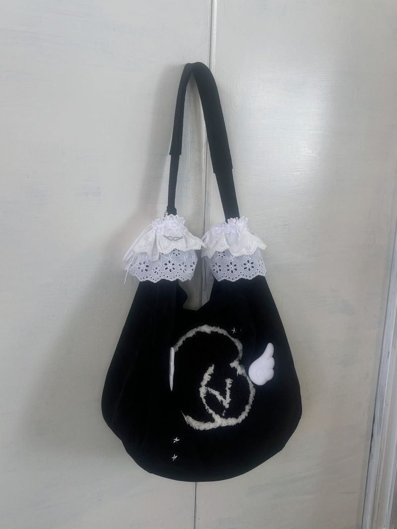 angel furlogo suedebag