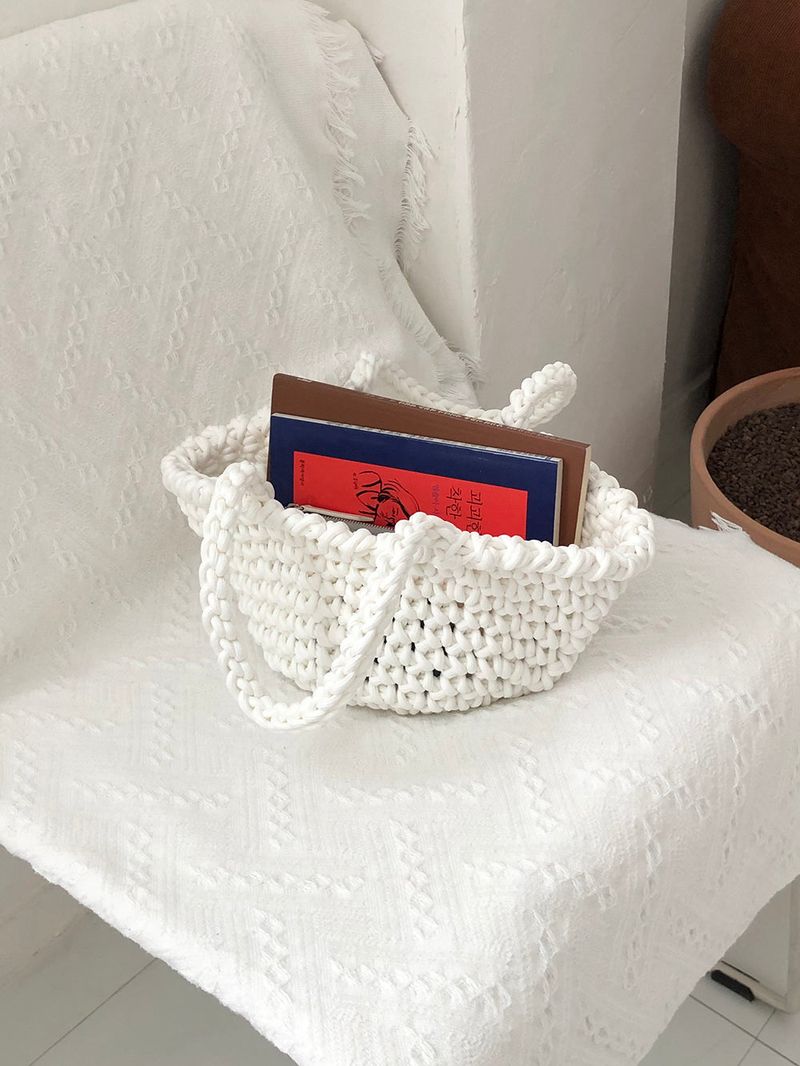 basket bag (white)