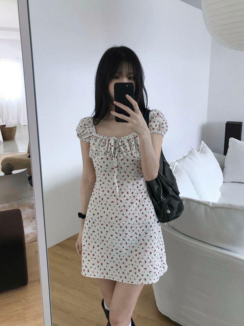 Dear Flower Mini Dress (2 colors)
