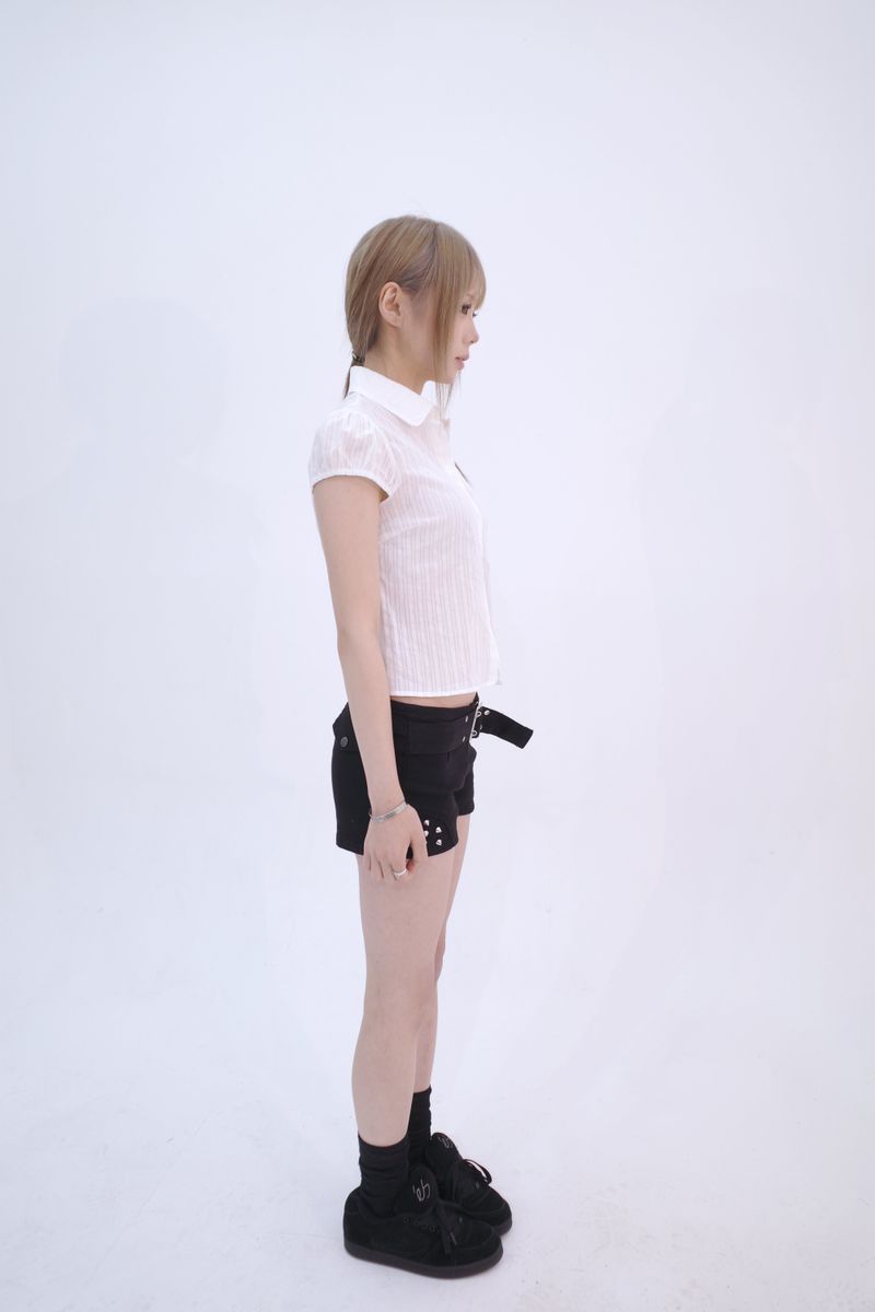 スタッドベルトショートパンツ