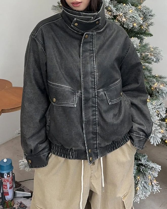 Carton Sherpa Dyeing Leather Mustang