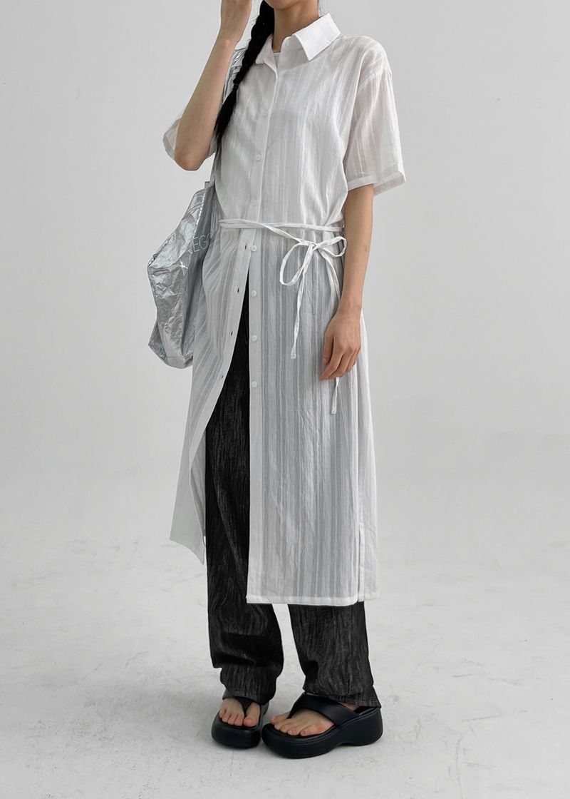 [MADE] Puring Summer Shirt Long Dress