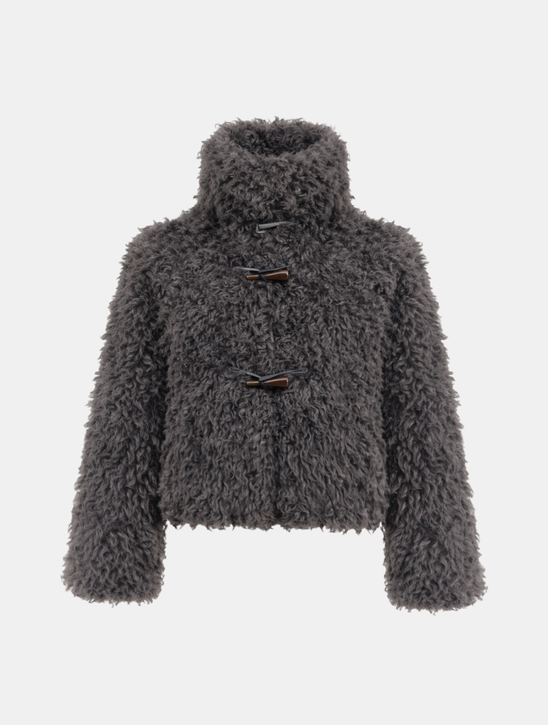 Eve Soft Fur Half-Neck Jacket