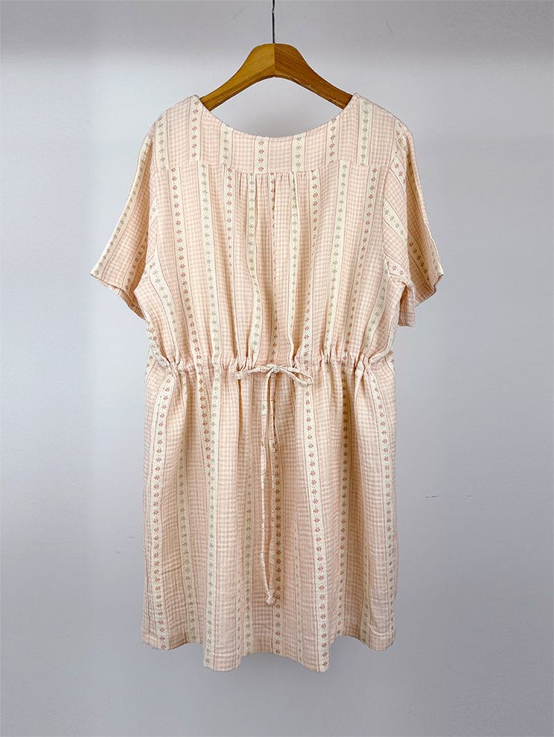 SOFT FLOWER BUTTON DRESS (2C)