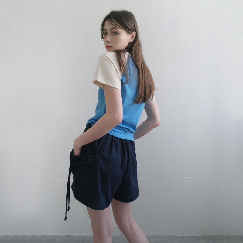 Deep Blue Big Pocket Short