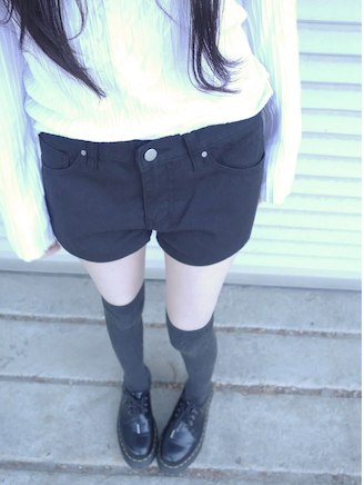 black short pants