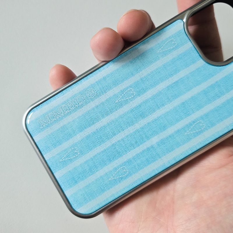 Blue Stripe Heart Phone Case (SV_Epoxy)