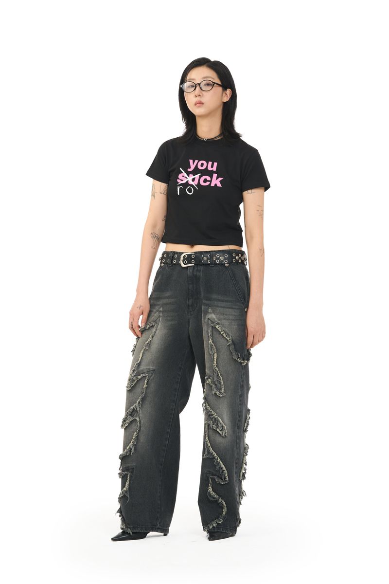 HRC CROP TEE - WHITE