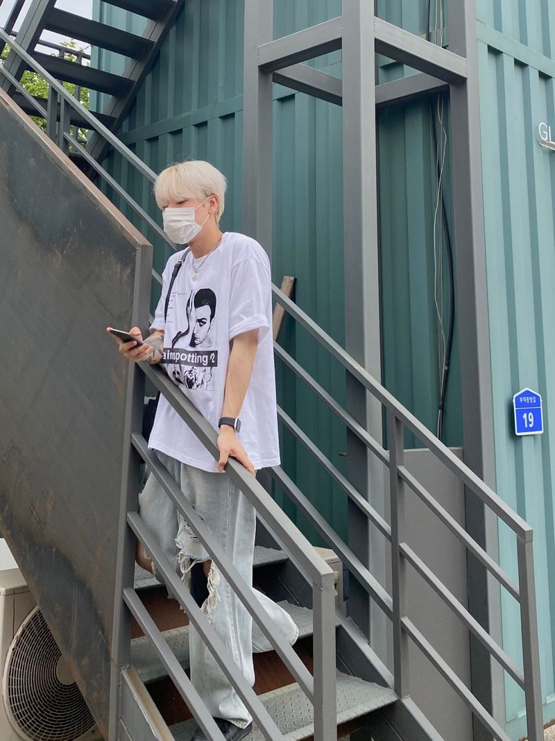 Train Na-dyeing short sleeve tee 2C