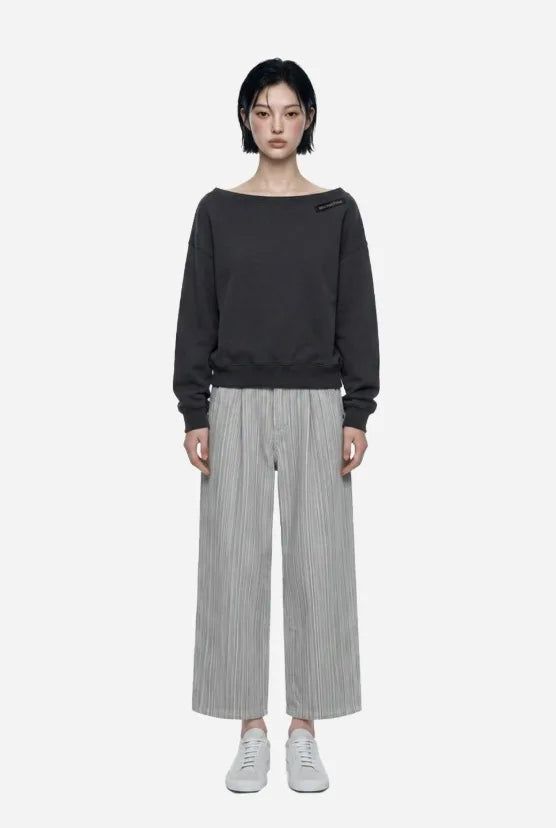 26FW★ [ EEUN MADE ] Boat Neck Sweatshirt