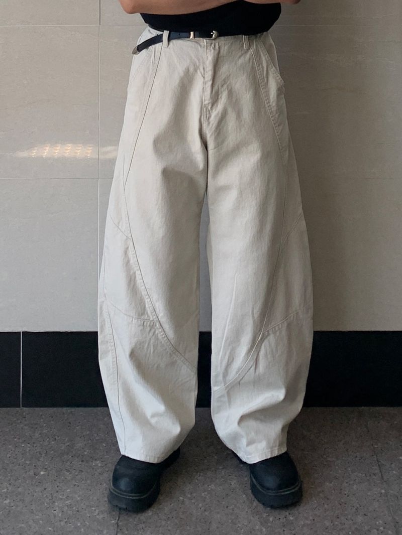 Taya Incised Cotton Pants