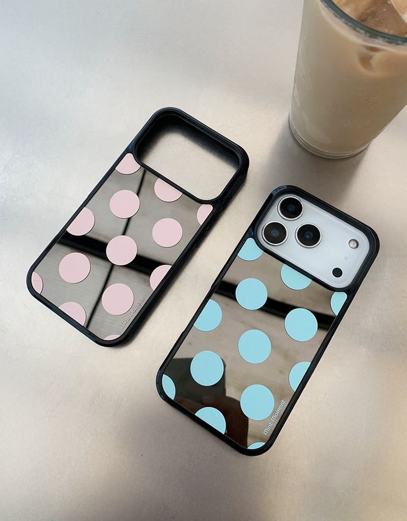 [MADE]バブルキャンディ iPhone MagSafe対応 ブラックミラーケース