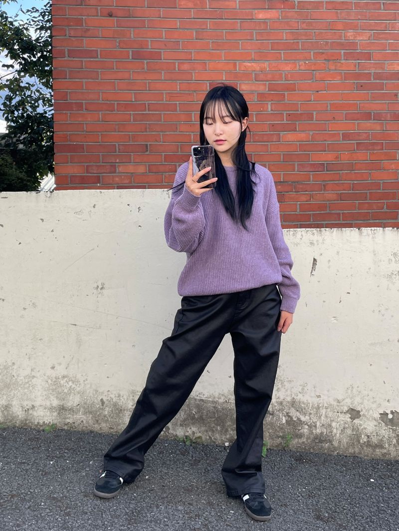 Subdued leather pants