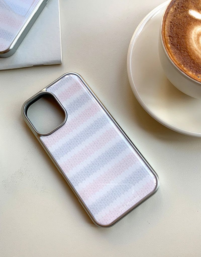 [MADE]モングル シルバー エポキシバンパー iPhoneケース