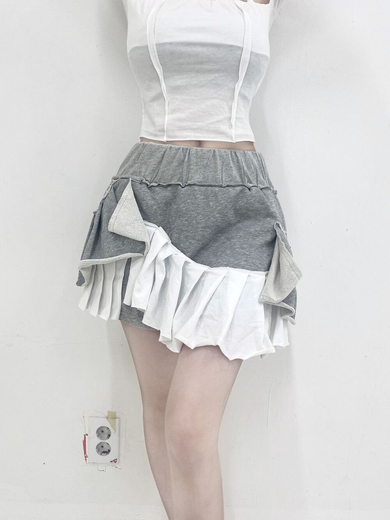 Seow(ソウ)の「デッキフリーパンツミニスカート(スカート)」