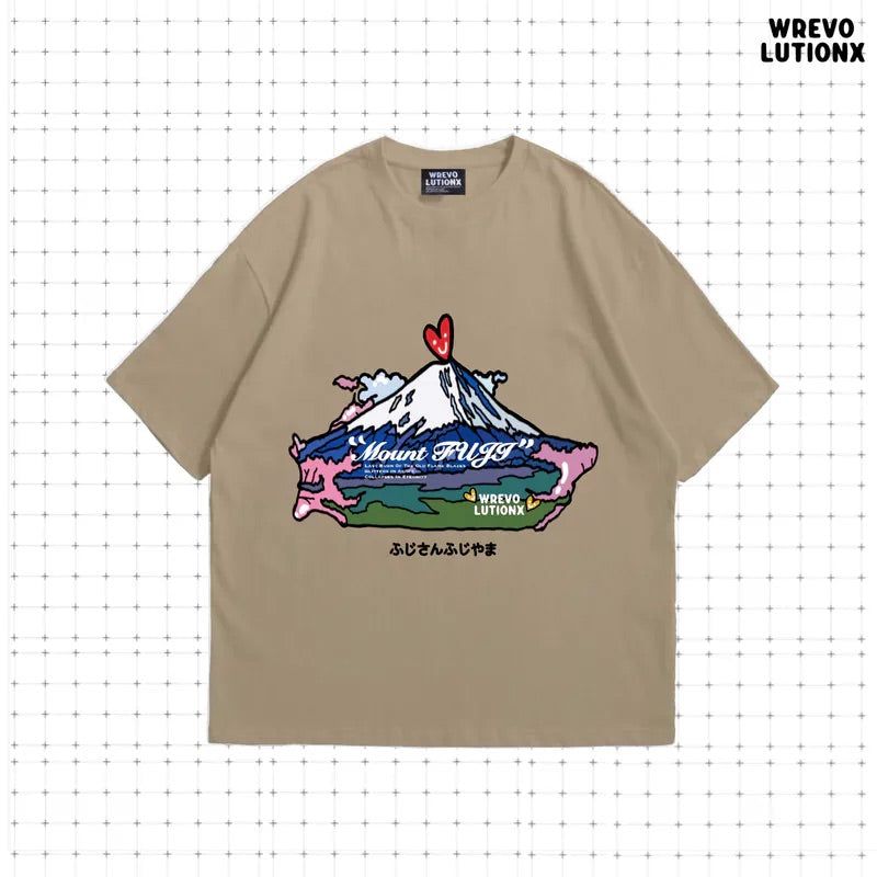 Mount. Fuji Graphic T-Shirt (khaki)