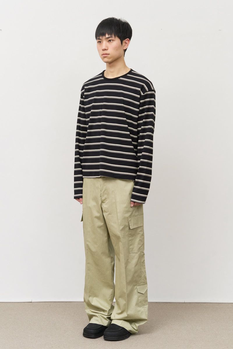 メイフェージングボーダー長袖Tシャツ