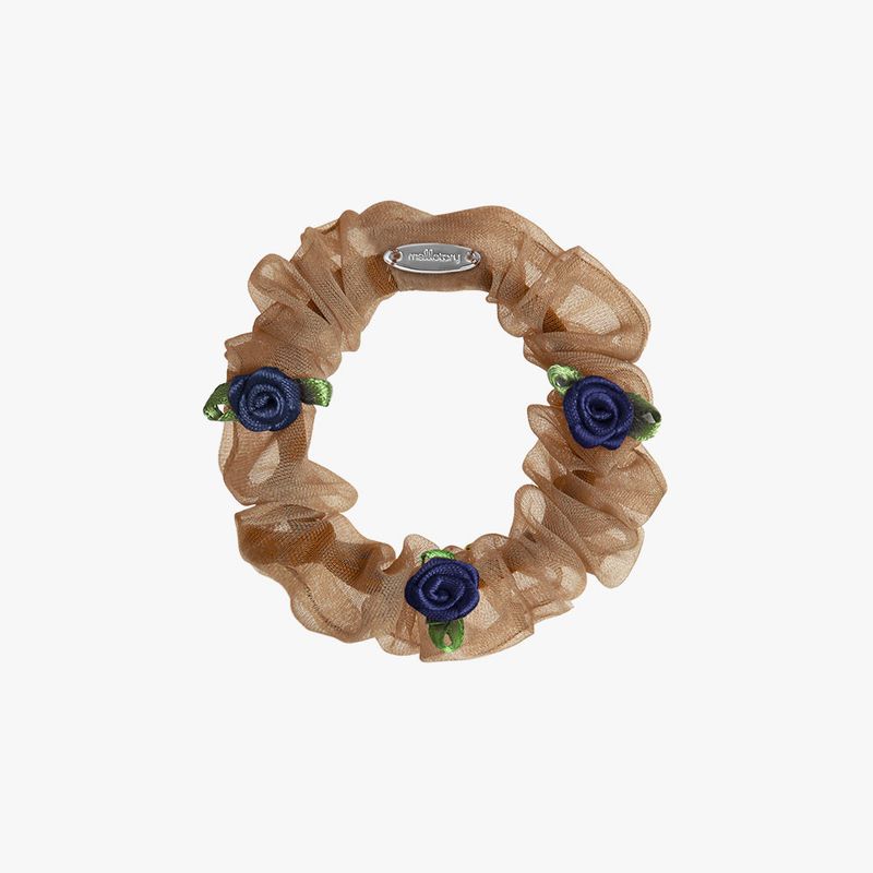 mellotory(メロートリー)の「MINI ROSE SEE-THROUGH SCRUNCHIE (BROWN)(Hair Accessories)」