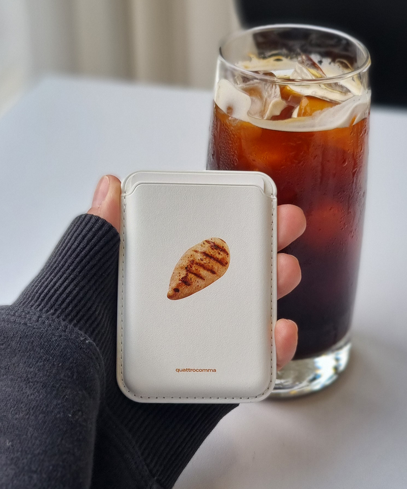 chicken breast MagSafe leather card wallet 
