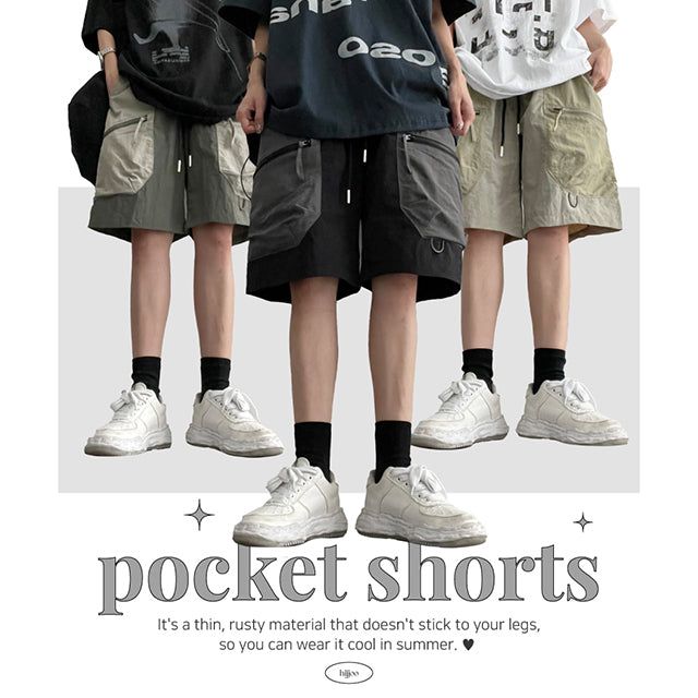 hijjoo（ハイチュー）の「Shinz Bath Lock Zipper Pocket Color Shorts（Pants）」