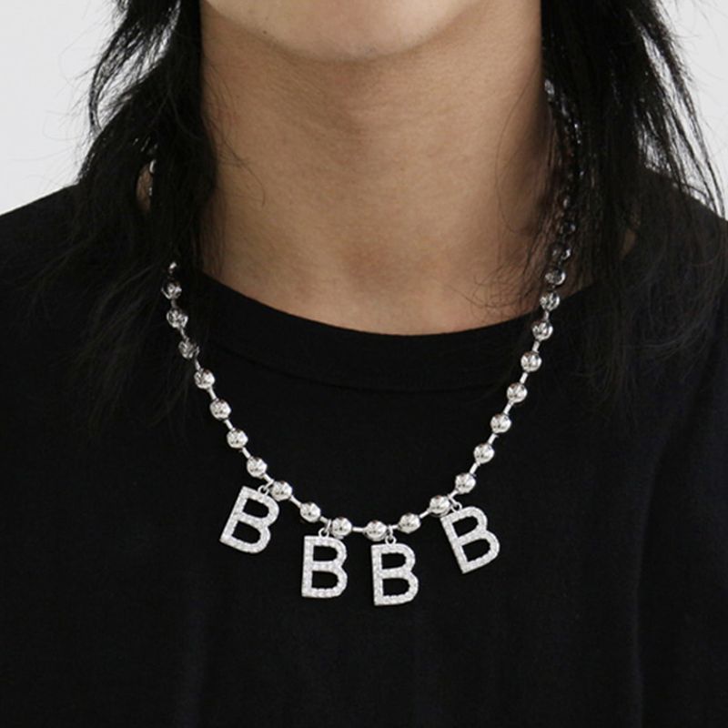 blackpurple(ブラックパープル)の「4p Big Ball Chain BBBB Necklace(Accessories)」