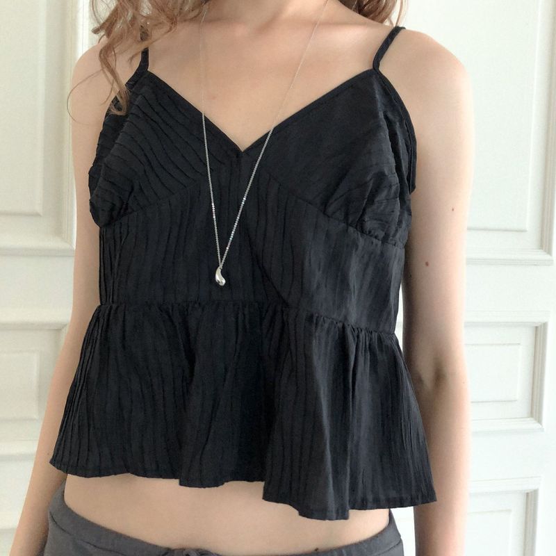 Maga sleeveless blouse (black)