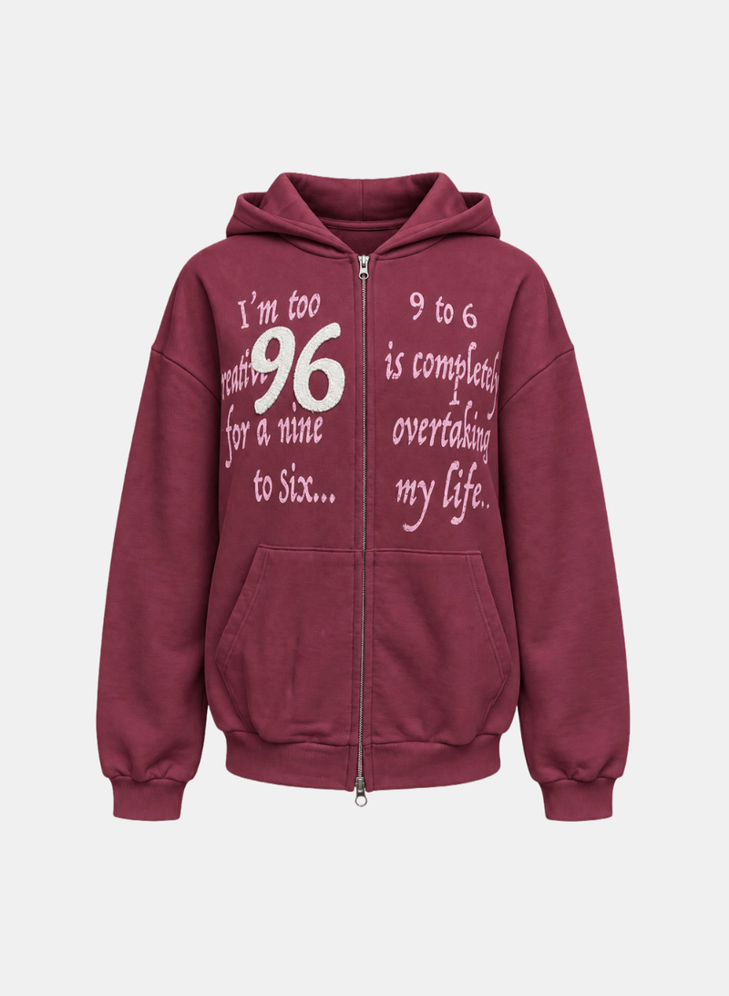 Harper Number Hoodie Zip-up