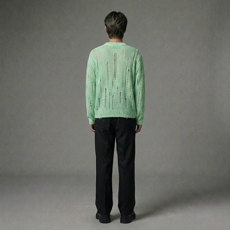 Mint See-Through Knit