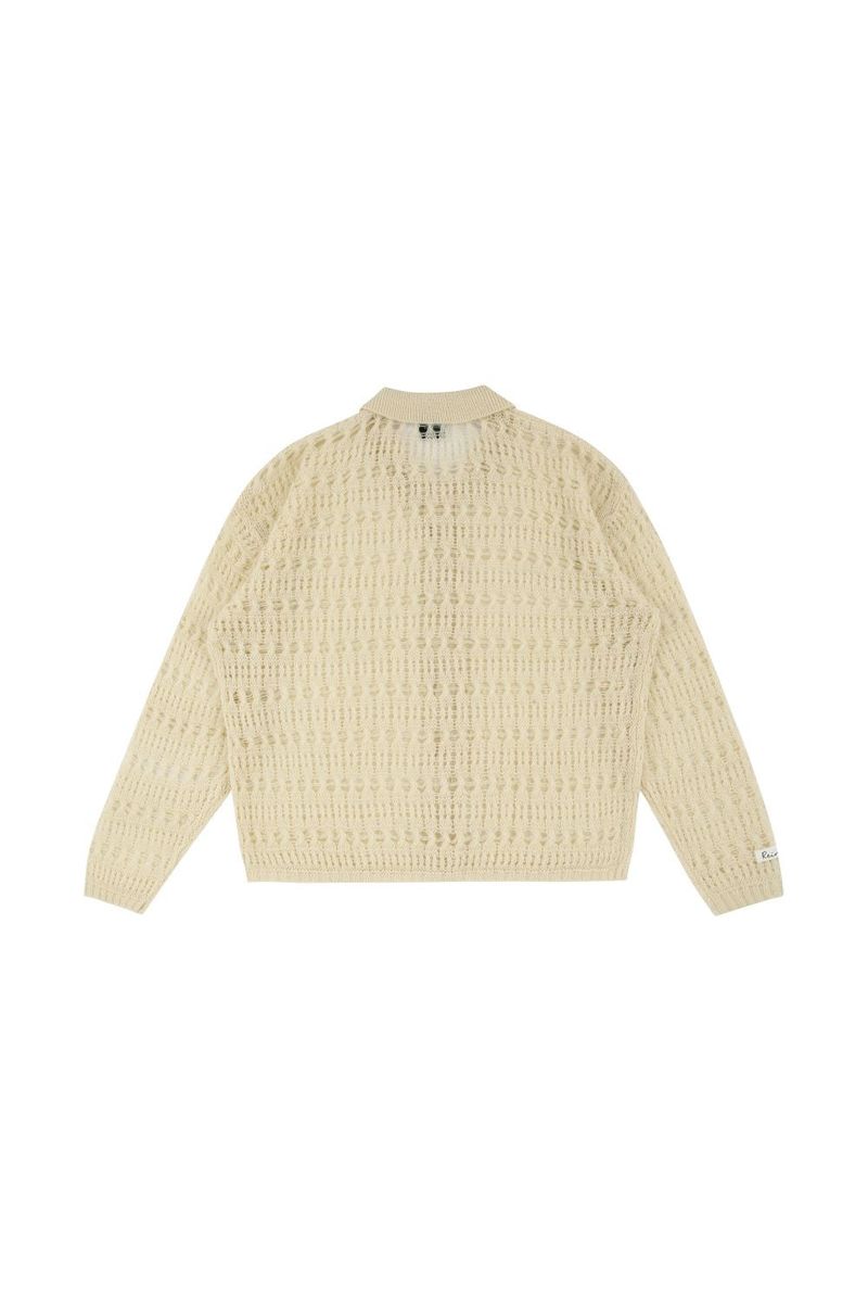 Pastel see-through knit cardigan
