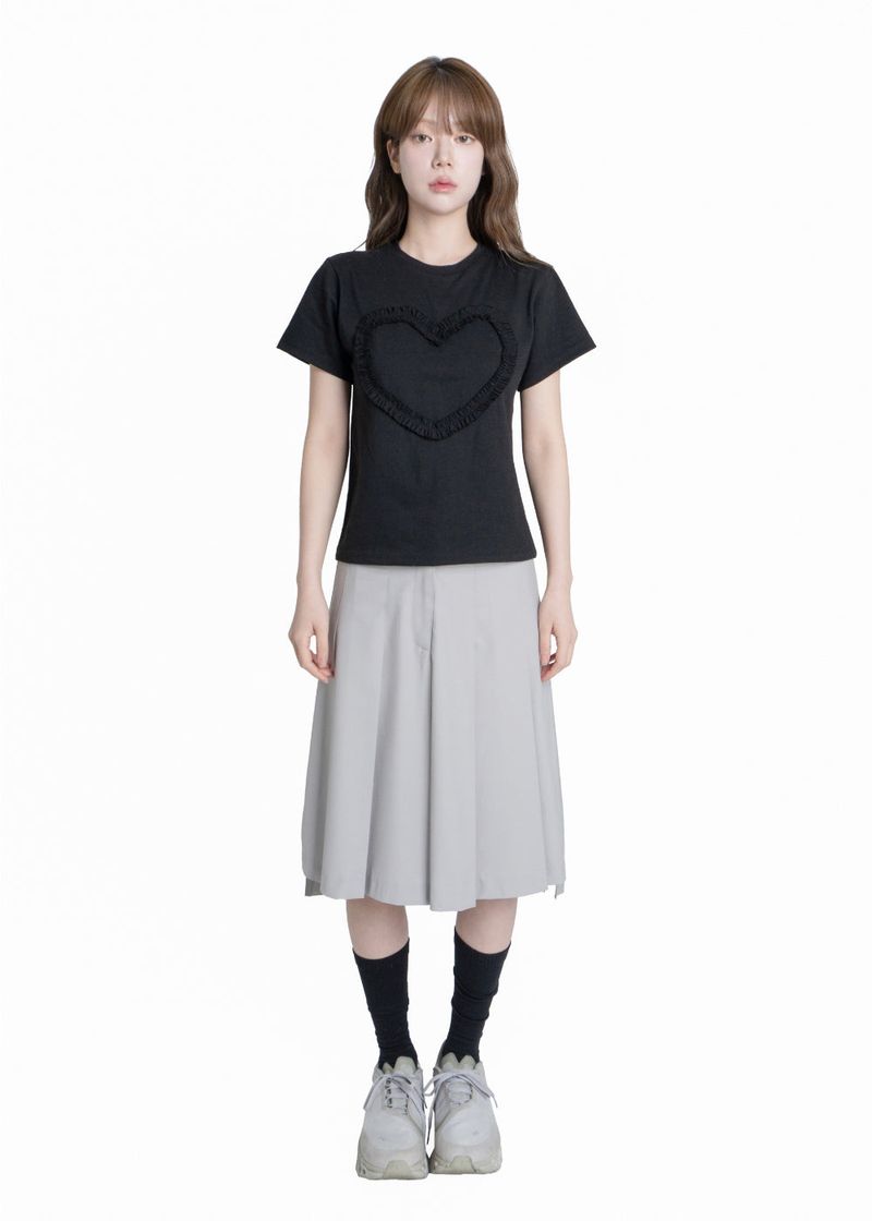 FRILL HEART T-SHIRT