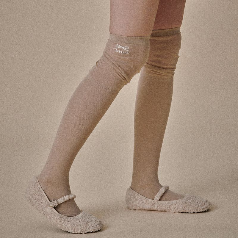 Usual High Knee Socks (4Colors)