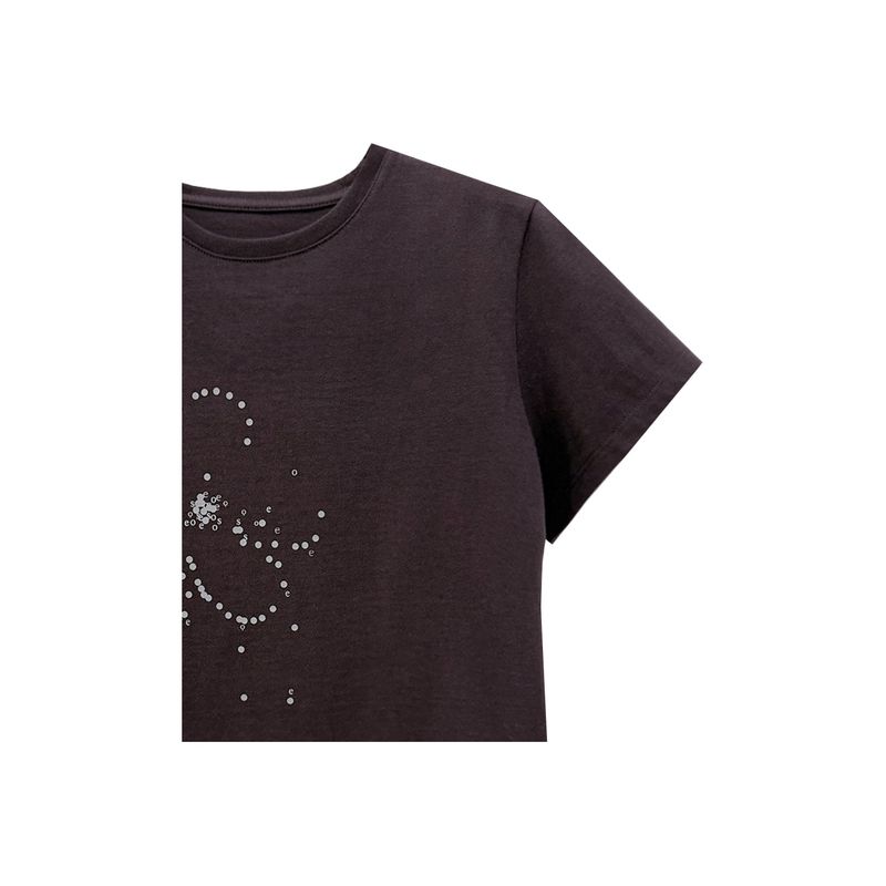 ドットドットTシャツ - ディープブラウン