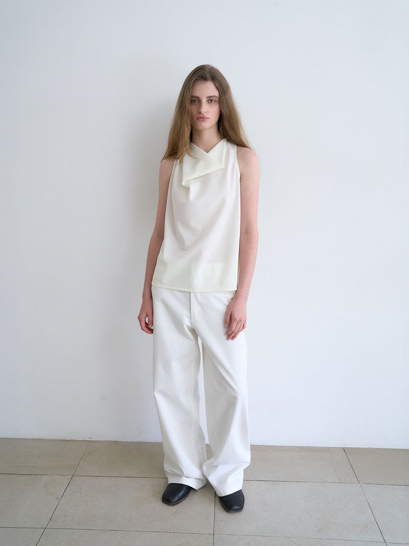 Hazel wide pants (Ivory)