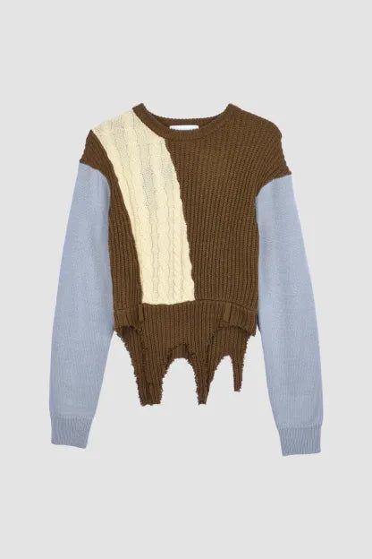 SWITCHING COLOR KNIT